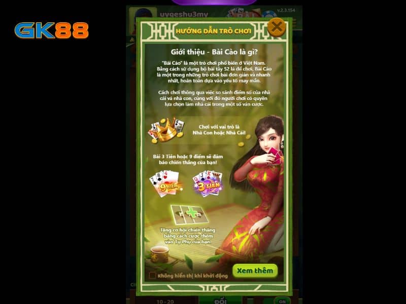 Luật chơi bài cào 3D tại game bài GK88 Luật chơi bài cào 3D tại game bài GK88